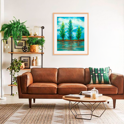 Three River Pines Fine Art Paper Print