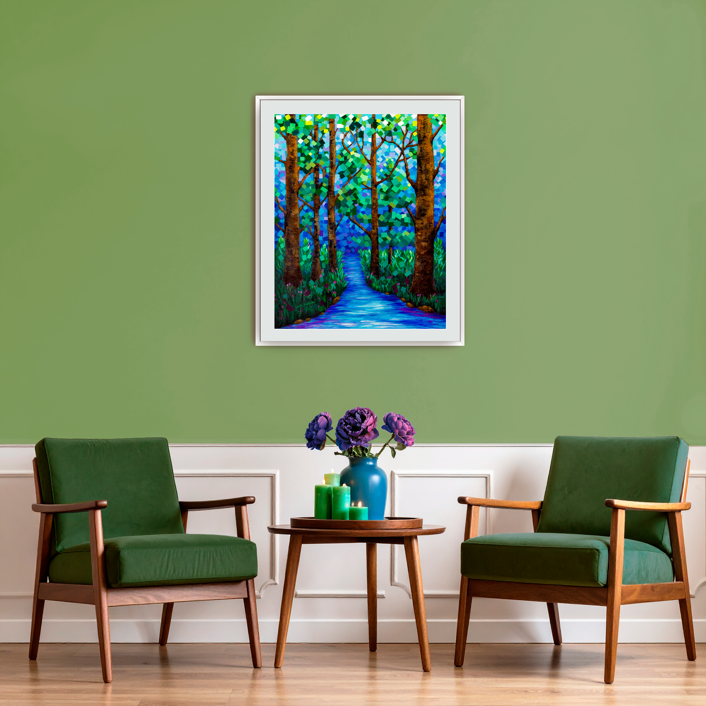 Pixel Persuasion Fine Art Paper Print, Mat & Frame