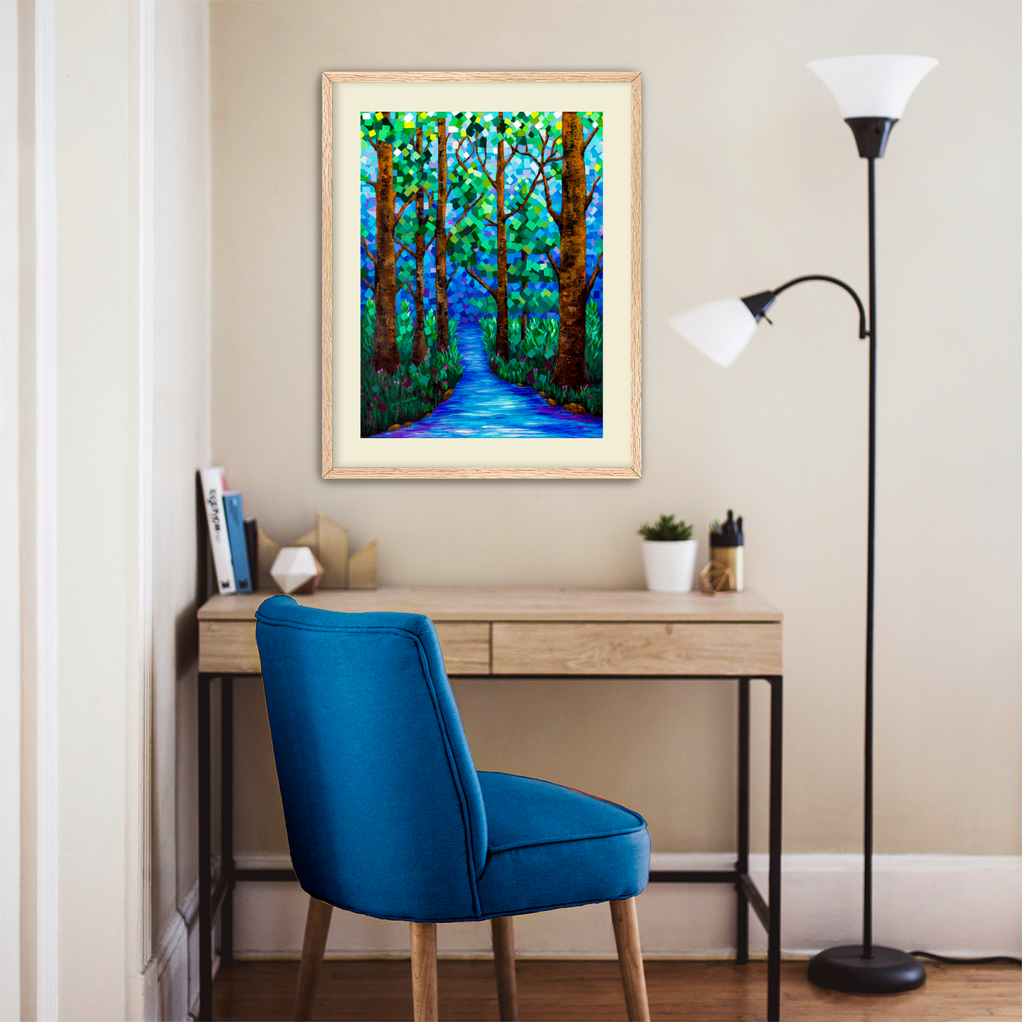 Pixel Persuasion Fine Art Paper Print, Mat & Frame