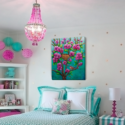 Purple Fairy Wren Canvas Print