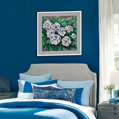 Rose Bouquet Burst Fine Art Paper Print