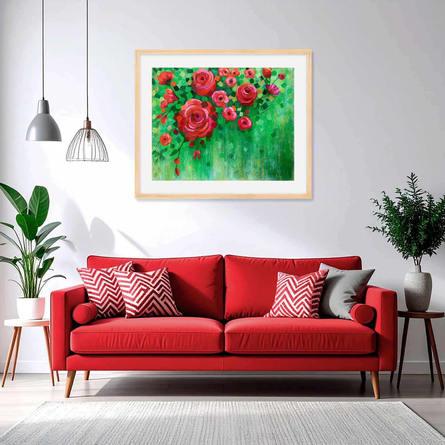 Roses and Confetti Fine Art Paper Print