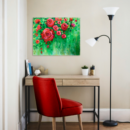 Roses and Confetti Canvas Print