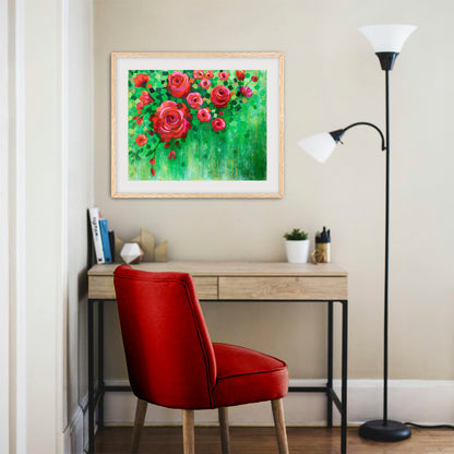 Roses and Confetti Fine Art Paper Print