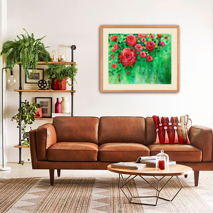 Roses and Confetti Fine Art Paper Print